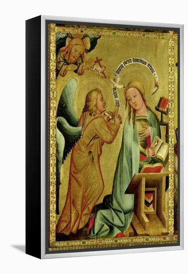 The Annunciation from the High Altar of St. Peter's in Hamburg, the Grabower Altar, 1383-Master Bertram of Minden-Framed Premier Image Canvas