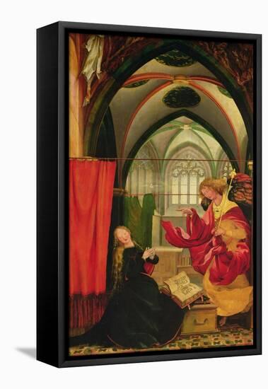 The Annunciation from the Isenheim Altarpiece, Left Hand Wing, circa 1512-16-Matthias Grünewald-Framed Premier Image Canvas