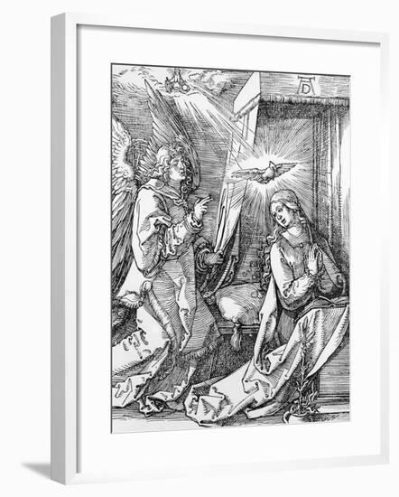 The Annunciation from the 'small Passion' Series, 1511-Albrecht Dürer-Framed Giclee Print