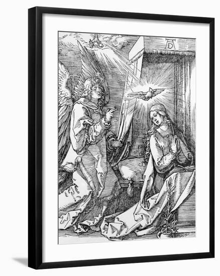The Annunciation from the 'small Passion' Series, 1511-Albrecht Dürer-Framed Giclee Print