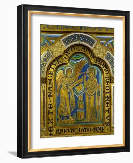 The Annunciation, from the Verdun Altar-Nicholas of Verdun-Framed Giclee Print