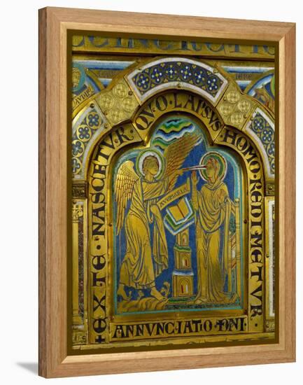 The Annunciation, from the Verdun Altar-Nicholas of Verdun-Framed Premier Image Canvas