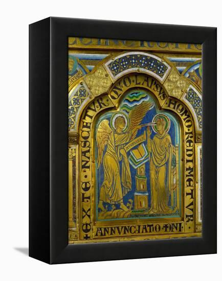 The Annunciation, from the Verdun Altar-Nicholas of Verdun-Framed Premier Image Canvas