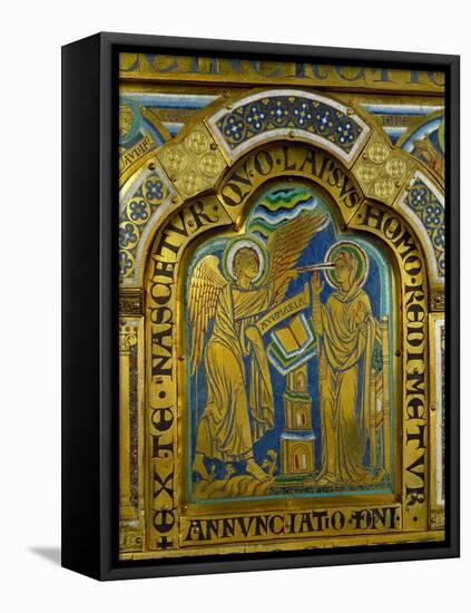 The Annunciation, from the Verdun Altar-Nicholas of Verdun-Framed Premier Image Canvas