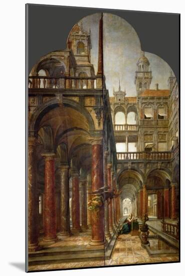 The Annunciation - Hans Von Aachen (1552-1615). Oil on Wood, 1598. Dimension : 221X140 Cm. Art Hist-Johann or Hans von Aachen-Mounted Giclee Print