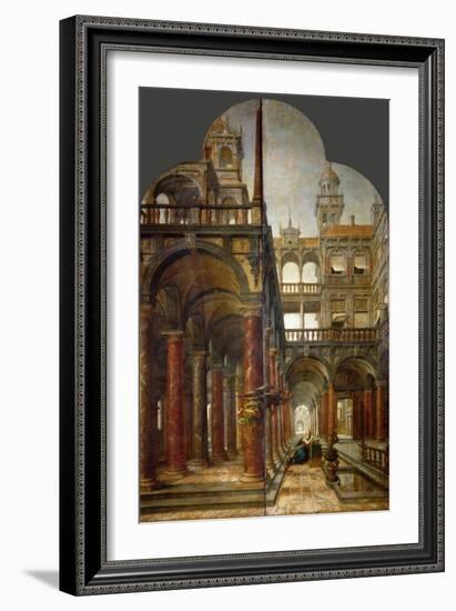 The Annunciation - Hans Von Aachen (1552-1615). Oil on Wood, 1598. Dimension : 221X140 Cm. Art Hist-Johann or Hans von Aachen-Framed Giclee Print