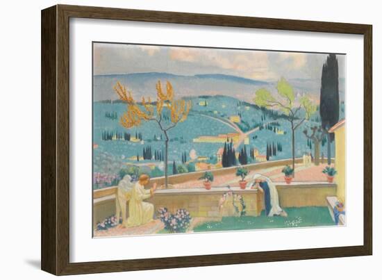 The Annunciation in Fiesole, 1928-Maurice Denis-Framed Giclee Print