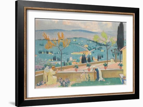 The Annunciation in Fiesole, 1928-Maurice Denis-Framed Giclee Print