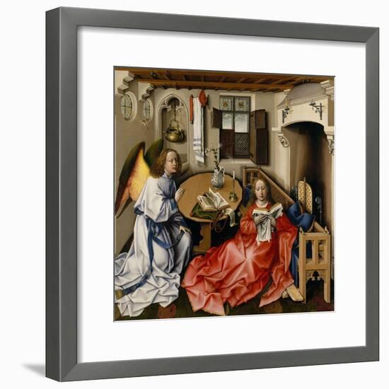 The Annunciation (Mérode Altarpiec), Ca 1428-1432-Robert Campin-Framed Giclee Print