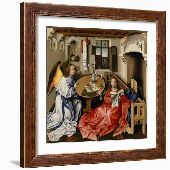 The Annunciation (Mérode Altarpiec), Ca 1428-1432-Robert Campin-Framed Giclee Print