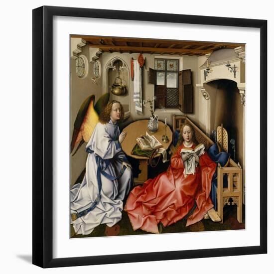 The Annunciation (Mérode Altarpiec), Ca 1428-1432-Robert Campin-Framed Giclee Print