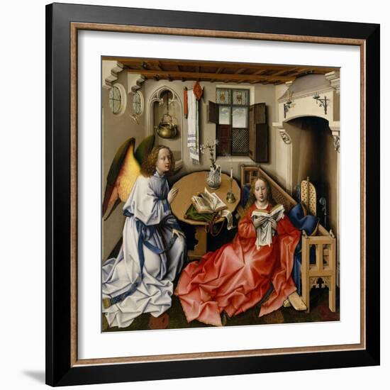 The Annunciation (Mérode Altarpiec), Ca 1428-1432-Robert Campin-Framed Giclee Print