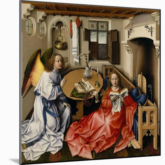 The Annunciation (Mérode Altarpiec), Ca 1428-1432-Robert Campin-Mounted Giclee Print