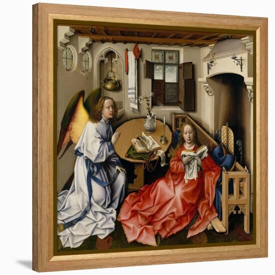 The Annunciation (Mérode Altarpiec), Ca 1428-1432-Robert Campin-Framed Premier Image Canvas