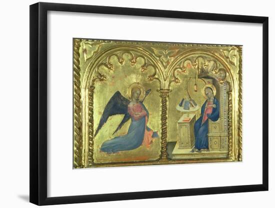 The Annunciation, Polytych Depicting the Lives of the Saints, the Salone Del II Piano, 1353-63-Giovanni Da Milano-Framed Giclee Print