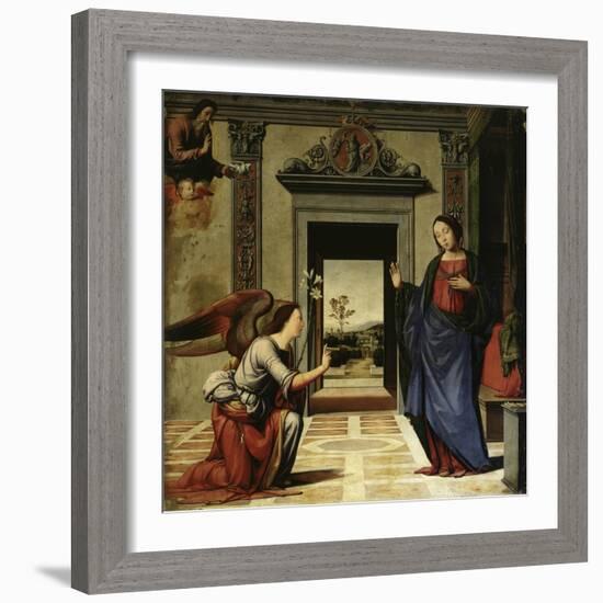 The Annunciation (Predella Detail)-Benvenuto di Giovanni-Framed Giclee Print