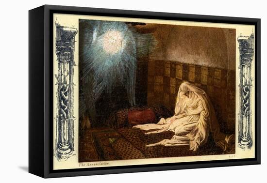 The Annunciation - Saint Luke, Chapter 1 - Bible-James Jacques Joseph Tissot-Framed Premier Image Canvas