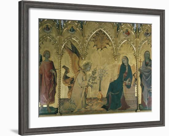 The Annunciation, Simone Martini, Uffizi, Florence, Tuscany, Italy-Walter Rawlings-Framed Photographic Print