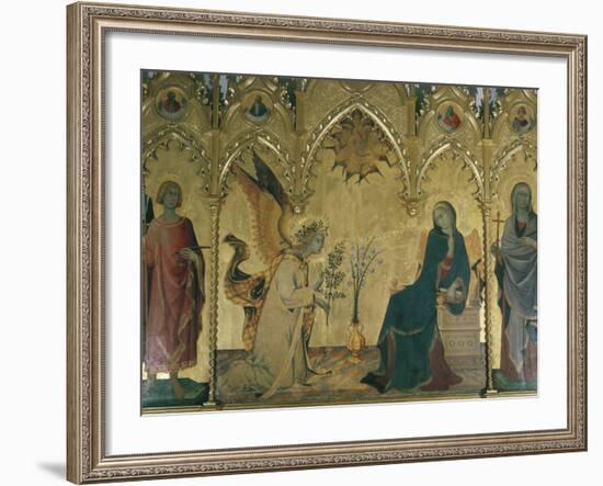 The Annunciation, Simone Martini, Uffizi, Florence, Tuscany, Italy-Walter Rawlings-Framed Photographic Print