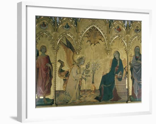 The Annunciation, Simone Martini, Uffizi, Florence, Tuscany, Italy-Walter Rawlings-Framed Photographic Print