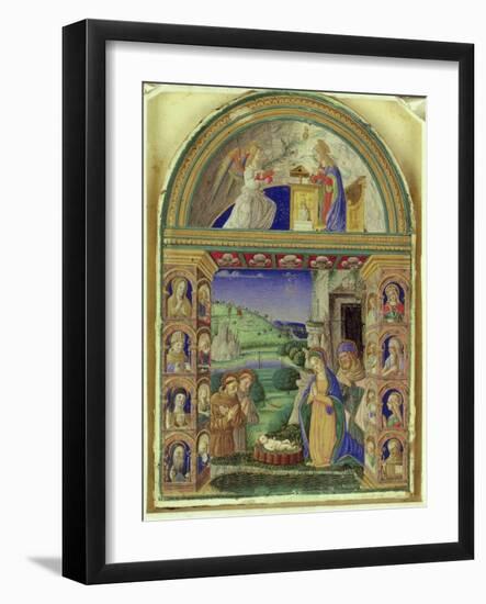 The Annunciation, the Adoration of the Child by the Virgin Mary, St. Joseph, St. Anthony of Padua…-Italian-Framed Giclee Print