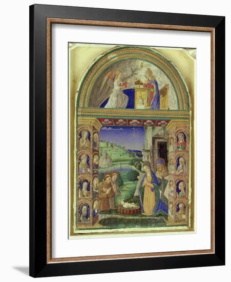 The Annunciation, the Adoration of the Child by the Virgin Mary, St. Joseph, St. Anthony of Padua…-Italian-Framed Giclee Print