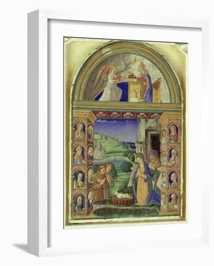 The Annunciation, the Adoration of the Child by the Virgin Mary, St. Joseph, St. Anthony of Padua…-Italian-Framed Giclee Print