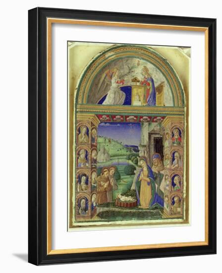 The Annunciation, the Adoration of the Child by the Virgin Mary, St. Joseph, St. Anthony of Padua…-Italian-Framed Giclee Print