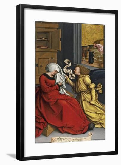 The Annunciation to Saint Anne, Ca. 1505-1510-Bernhard Strigel-Framed Giclee Print