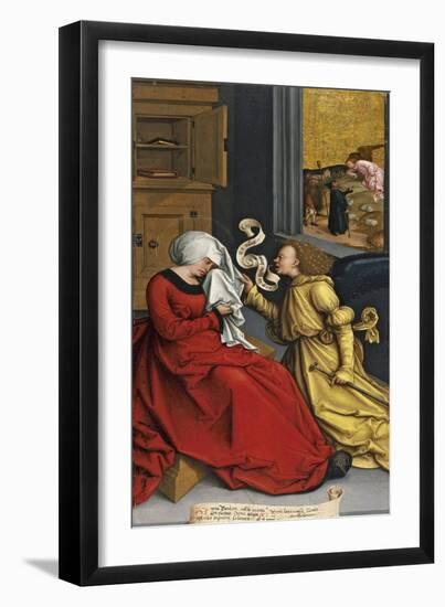 The Annunciation to Saint Anne, Ca. 1505-1510-Bernhard Strigel-Framed Giclee Print