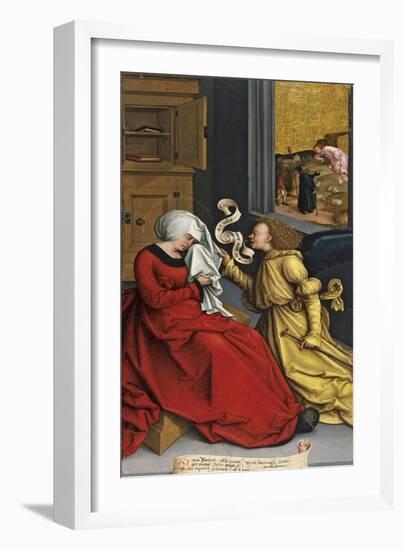 The Annunciation to Saint Anne, Ca. 1505-1510-Bernhard Strigel-Framed Giclee Print