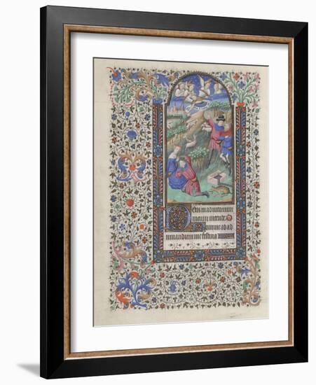 The Annunciation to the Shepherds (Book of Hour), 1440-1460-null-Framed Giclee Print