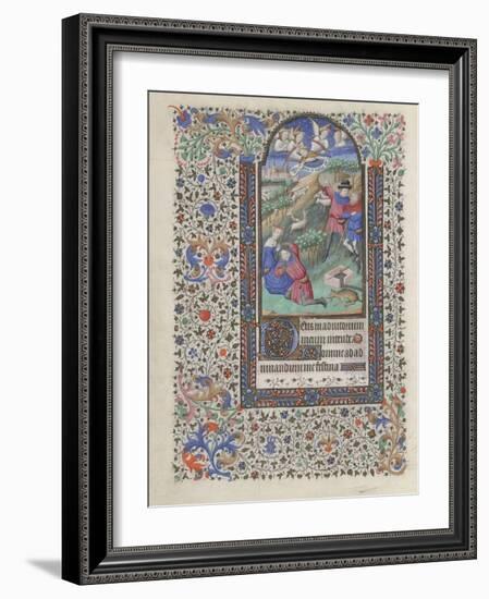 The Annunciation to the Shepherds (Book of Hour), 1440-1460-null-Framed Giclee Print