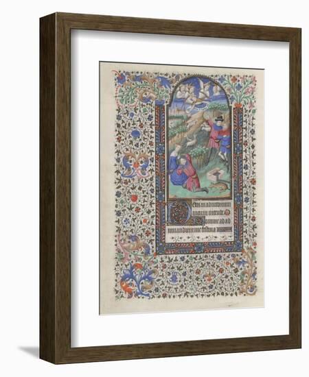 The Annunciation to the Shepherds (Book of Hour), 1440-1460-null-Framed Giclee Print