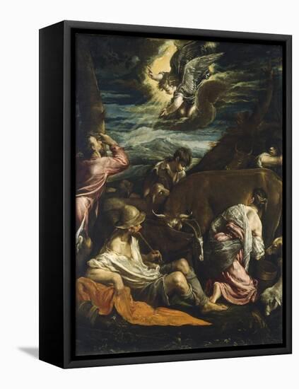 The Annunciation to the Shepherds, C.1555-1560-Jacopo Bassano-Framed Premier Image Canvas