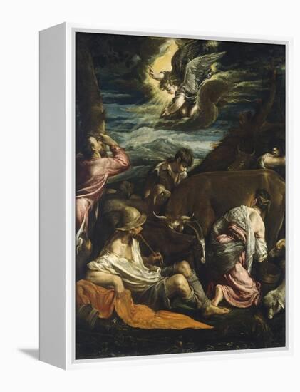 The Annunciation to the Shepherds, C.1555-1560-Jacopo Bassano-Framed Premier Image Canvas