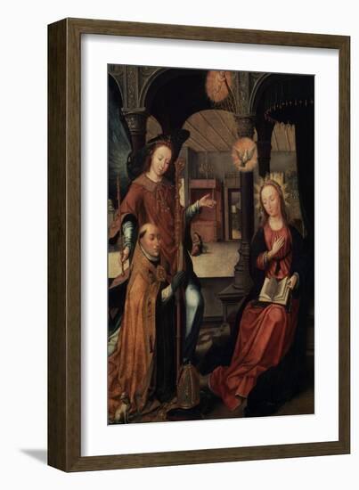 The Annunciation, (Triptych, Central Pane), 1517-Jean Bellegambe-Framed Giclee Print