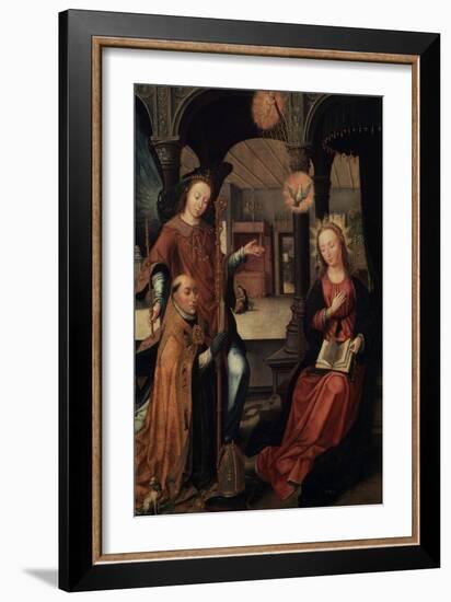 The Annunciation, (Triptych, Central Pane), 1517-Jean Bellegambe-Framed Giclee Print