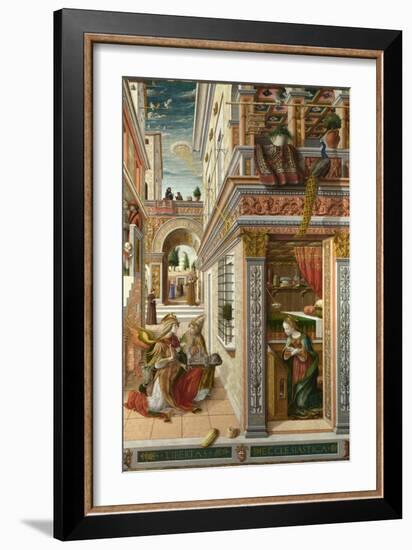 The Annunciation, with Saint Emidius, 1486-Carlo Crivelli-Framed Giclee Print