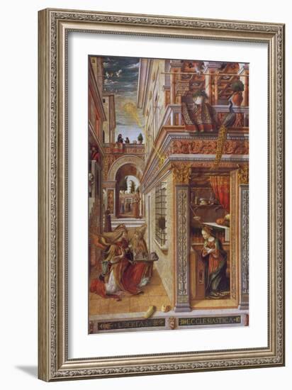 The Annunciation with St. Emidius, 1486-Carlo Crivelli-Framed Giclee Print
