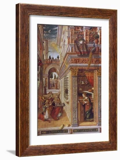 The Annunciation with St. Emidius, 1486-Carlo Crivelli-Framed Giclee Print