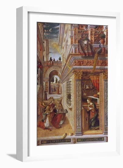 The Annunciation with St. Emidius, 1486-Carlo Crivelli-Framed Giclee Print