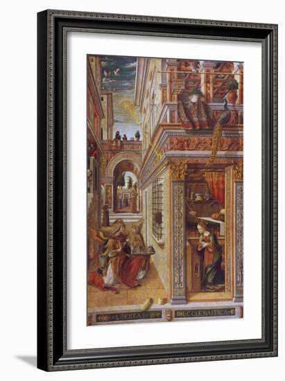 The Annunciation with St. Emidius, 1486-Carlo Crivelli-Framed Giclee Print