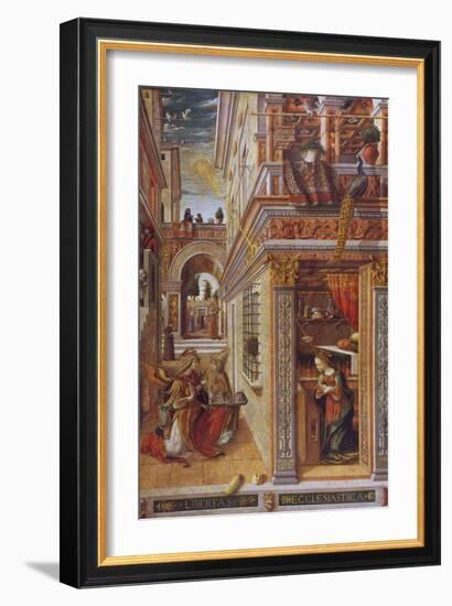 The Annunciation with St. Emidius, 1486-Carlo Crivelli-Framed Giclee Print