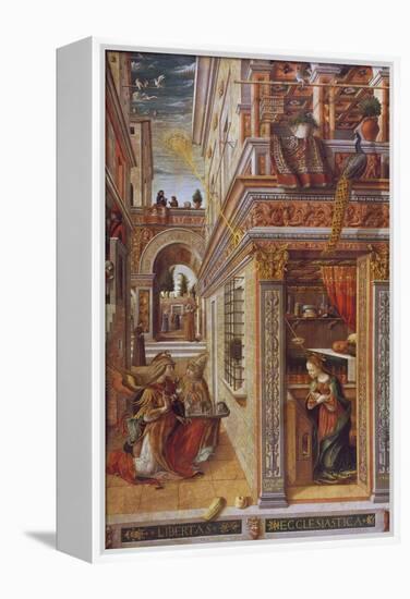 The Annunciation with St. Emidius, 1486-Carlo Crivelli-Framed Premier Image Canvas