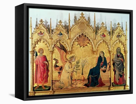 The Annunciation with St. Margaret and St. Asano, 1333-Simone Martini-Framed Premier Image Canvas