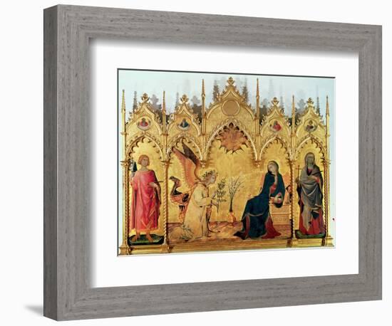 The Annunciation with St. Margaret and St. Asano, 1333-Simone Martini-Framed Giclee Print