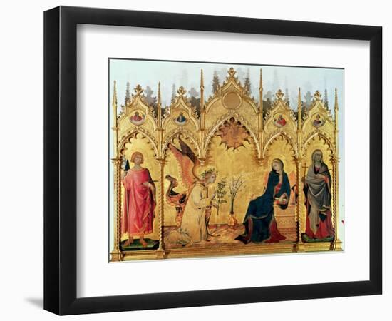 The Annunciation with St. Margaret and St. Asano, 1333-Simone Martini-Framed Giclee Print
