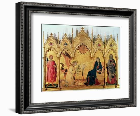 The Annunciation with St. Margaret and St. Asano, 1333-Simone Martini-Framed Giclee Print