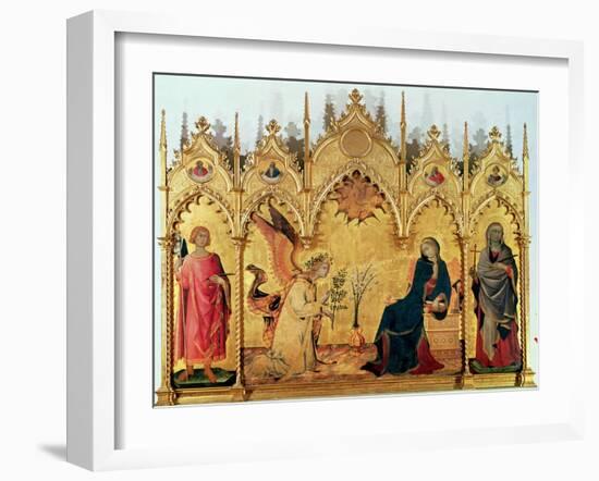 The Annunciation with St. Margaret and St. Asano, 1333-Simone Martini-Framed Giclee Print